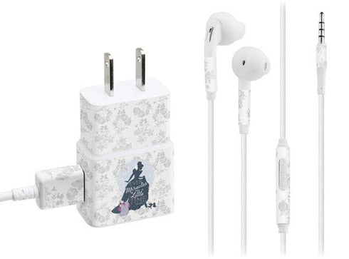 Disney Cinderella Miracles Take Time Silhouette Phone Charger Skin